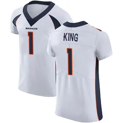 Men's Elite Marquette King Denver Broncos White Vapor Untouchable Jersey