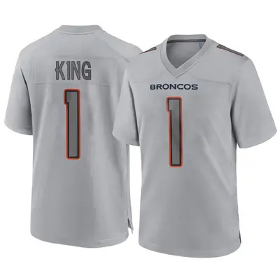 Men's Game Marquette King Denver Broncos Gray Atmosphere Fashion Jersey