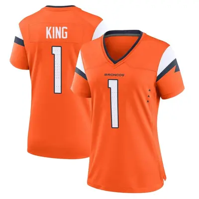 Women's Game Marquette King Denver Broncos Orange Jersey